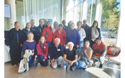 During the session, participants learned Spanish with a focus on travel. Photo: Café en espagnol